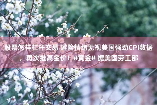 股票怎样杠杆交易 避险情绪无视美国强劲CPI数据，再次推高金价！#黄金# 据美国劳工部