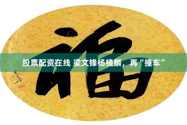 股票配资在线 梁文锋杨植麟，再“撞车”