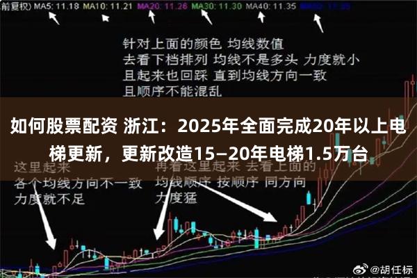 如何股票配资 浙江：2025年全面完成20年以上电梯更新，更新改造15—20年电梯1.5万台